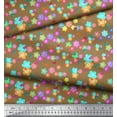 thumbnail image 2 of Soimoi Brown Rayon Fabric Insect & Floral Clip Art Print Fabric by Yard 56 Inch Wide, 2 of 3