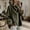 Green#1, variant on Coats For Women Short Fuzzy Cuff Draped Collar Loose Fit Outerwear Solid Color Long Sleeve Casual Jacket For Fall Winter