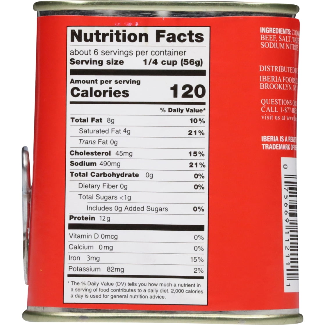 Iberia Premium Quality Corned Beef in Natural Juices, 12 oz