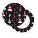 thumbnail image 2 of Balery Christmas Tree and Gold Socks Fundas de asiento para taburete de bar redondo de tela de terciopelo ajustables que protegen de arañazos y manchas para sillas de 14 a 17 pulgadas.-14 inch, 2 of 7