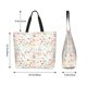 thumbnail image 5 of Disketp Wildflower Watercolor 4 Bolsa Tote Estampada para Mujer, Bolso de Hombro y de Mano para Compras y Viajes, 5 of 8