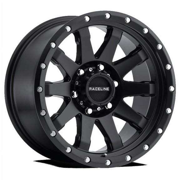 Raceline 934B-CLUTCH 20" Cast Aluminum Wheel, CLUTCH MATTE BLACK 20X9 6X139.7  18mm Fits select: 2015-2018 CHEVROLET SILVERADO K1500 LT, 2014 CHEVROLET SILVERADO K1500