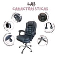 thumbnail image 3 of Silla de Oficina Master Ergonómica Giratoria Ajustable Acolchada Negra, 3 of 5