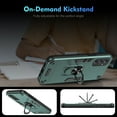 thumbnail image 2 of Phone Case for Samsung Galaxy A54 5G Hybrid Case with Ring Kickstand, Heavy Duty Protection Armor Case with Comfortable Grip Support Magnetic Car Mount for Samsung Galaxy A54 5G - Darkgreen, 2 of 7