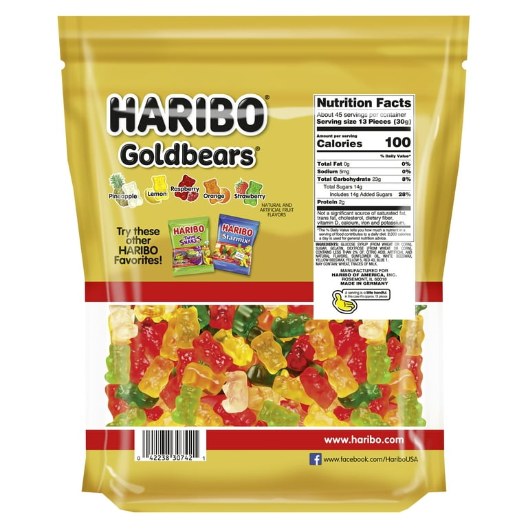 バレエ HARIBO Page HARIBO Goldbears Gummy Bears Original Assorted Fruit Flavor
