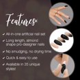 thumbnail image 4 of Set de uñas artificiales Ardell Nail Addict Premium con forma de almendra, 4 of 5