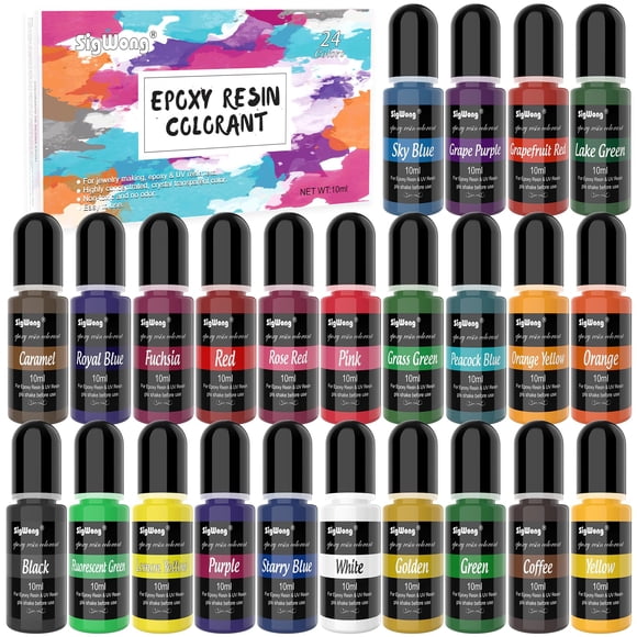Pigmento Líquido para Resina Epoxi SigWong 24 Colores 10ml