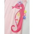 thumbnail image 5 of Emy Dola 100% Cotton 2-7T Little Girls Sleveless Ruffle Neck Dress Cartoon Seahorse Print A-line Sundress, 5 of 8