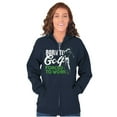 thumbnail image 3 of Born to Golf Forced to Work Golfing Zip Up Hoodie Men's Women's Brisco Brands X, 3 of 6