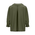 thumbnail image 7 of bnaln Womens Tops Dressy Casual Blouses V Neck 3/4 Sleeve Spring Shirts Summer T-Shirts Elegant Tunic Tops Business Work Blouse Loose Pullover Blouses Basic Tees Y2K Going Out Tops, 7 of 7