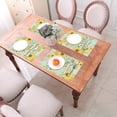 thumbnail image 6 of XMXT Woven Placemats Set of 4, Warm Sunflower Print Stain Resistant Table Runner Anti-Skid Place Mats for Dining Table, 12 x 18 inches, 6 of 6
