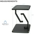 thumbnail image 4 of VIVO Universal Black 12" Tensegrity Speaker Stand, Floating Tabletop Platform, 4 of 9