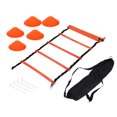 thumbnail image 1 of Set de Escalera de Agilidad con 12 Conos para Entrenamiento 6mts Match & Enjoy  Escalera de agilidad con conos, color naranja, 1 of 5