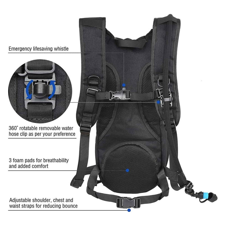 Hydration Backpack with 3L EVA Water Bladder Water Backpack for Cycling  Hiking Running Climbing ing Biking - Walmart.com