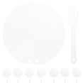 thumbnail image 2 of Shisuyan DIY Paint Hand Held Fans Transparent White 8Pack 10.63X6.69X0.04In, 2 of 8