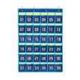 thumbnail image 1 of hirigin Non-woven Storage Bag Multi-grid Number Pattern Classroom Sundries Closet Pocket Hanging Phone Bracket with Hooks, 1 of 9