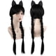 thumbnail image 4 of Peluca AKZKQKER Wednesday Addams trenzada negra para Halloween, 4 of 7