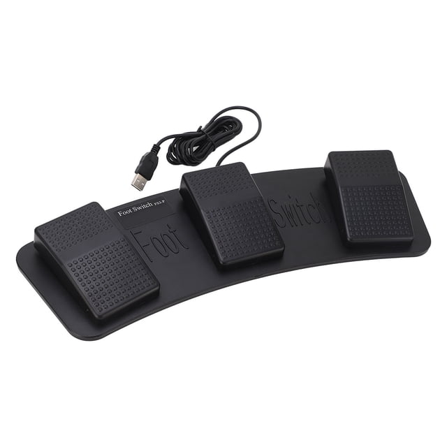Interruptor de pedal, interruptor de pedal con USB Interruptor de pedal con cable Interruptor de pedal eléctrico Funcionamiento suave