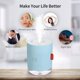 thumbnail image 5 of Humidificador Snow Mountain Humidificador De 500 Ml Humidificador De Luz Nocturna Humidificador Silencioso Humidificador De Escritorio USB, Azul, 5 of 5
