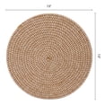 thumbnail image 5 of Unique Bargains 4Pcs Round Woven Table Placemats Caramel 13x13inch, 5 of 5