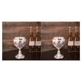thumbnail image 1 of Yuarrent Copa de vino de lujo Copa de vidrio en relieve para aficionados al vino Vasos opulentos Calabaza rosa plateada Calabaza rosa plateada 2Conjunto, 1 of 1