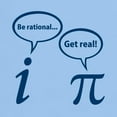 thumbnail image 3 of CafePress - Be Rational Get Real Imaginary Math Pi T Shirt - Men's Classic Graphic T-Shirt, 3 of 4