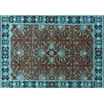 thumbnail image 1 of Ahgly Company Indoor Rectangle Oriental Light Blue Traditional Area Rugs, 2' x 3', 1 of 4