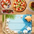 thumbnail image 2 of Joocar Tropical Beach Theme Placemat Set With Palm Leaves Seashells And Starfish Design Linen Table Mats Set Of 4 For Home Kitchen Table Decor 12x18 inch, 2 of 5