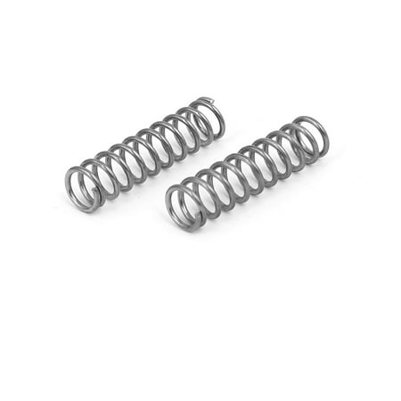 

1mmx8mmx30mm 304 Stainless Steel Compression Springs Silver Tone 10pcs