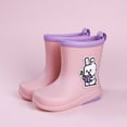 thumbnail image 4 of lnmuld Rain Boots Kids Fashionable Girls Rain Boots with Playful Cartoon Graphics for Outdoor Adventures and Everyday Wear Durable Rubber Construction Comfortable Fit Size:10, 4 of 9