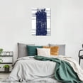 thumbnail image 2 of Wynwood Studio Canvas First Order Abstract Shapes Wall Art Canvas Print White Navy Blue 24x36, 2 of 3