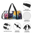 thumbnail image 4 of Xecao Colorful Cats Pattern Art Print Travel Duffle Bag, Bag Carry On Tote Bags for Women, Travel Sport Gym Bag for Men, Hospital Bag for Labor and Delivery, 4 of 6
