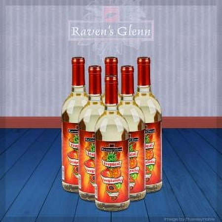 Raven's Glenn Tropical Temptations Apple Ohio Fruit Wine, 750 ml Bottle, 13% ABV