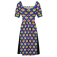 thumbnail image 4 of Vestido sin mangas con diseño de sirena y escamas de pez arcoíris vestido de noche para mujer falda de verano para mujer vestido largo para mujer, 4 of 5