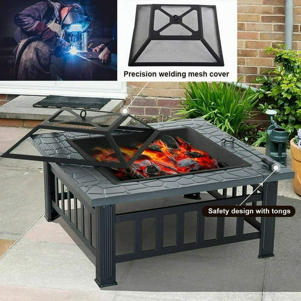 Outdoor Fire Pit for Wood 32