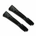 thumbnail image 4 of Gants d'Hiver Doublés en Cuir Doux pour Femmes Longs Coudes Soirée, 4 of 6