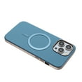 thumbnail image 3 of for iPhone 16 Pro Max Magnetic Case, Flexible Luxury PU Leather Cover, Protective Slim Lightweight Shockproof Phone Case Compatible with Mag-Safe Charging for iPhone 16 Pro Max, Lightblue, 3 of 4