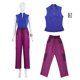 thumbnail image 2 of Nvse*3PC Adult Women Blue Vest& Purple Drawstring Waist Pants Women Men HalloweenVampires Movies Horror Fans(Blue )2XL, 2 of 5