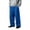 Dark Blue, variant on Lmnyox Wide Leg Pants for Men Baggy Plain Drawstring Sweatpants Elastic Waist Outdoor Trousers with Pockets