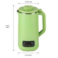 thumbnail image 2 of Green / White 600W Nut Milk Maker Machine Multi Automatic Almond Milk Machine with 10 Blades ,Touch Type  for Grinding Fruits, Vegetables,Rice Paste, Beans, 2 of 8