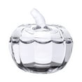 thumbnail image 2 of Glass Pumpkin Jar with Cover Pumpkin Candy Bowl with Lid Transparent Pumpkin Cookie Bucket Decorative Sugar Storage Container for Home Decor Party Wedding Decorating, 2 of 8