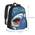 thumbnail image 3 of Daiia Great White Shark Backpack for Men and Women -Durable Backpack Large Capacity, Water-Resistant Bag with Adjustable Straps and Laptop Compartment, 3 of 9