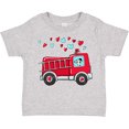 thumbnail image 3 of Inktastic Valentine Fire Truck with Cute Dalmatian and Hearts Boys or Girls Toddler T-Shirt, 3 of 5