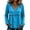 Blue, variant on Blouses for Women Dressy Casual Frayed Shirts V Neck Vintage Long Sleeve Gauze Tops Raw Beach Vacation Outfits