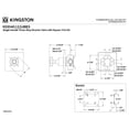 thumbnail image 5 of Kingston Brass KS3040BEX Single-Handle Three-Way Diverter Valve with Square Trim Kit in Matte Black, 5 of 9