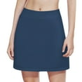 thumbnail image 6 of JURANMO Girls Active Skorts High Waist Athletic Sports Mini Skirts Lightweight Golf Tennis Skirt Built in Shorts Kids Clothes Navy 3 Years, 6 of 7
