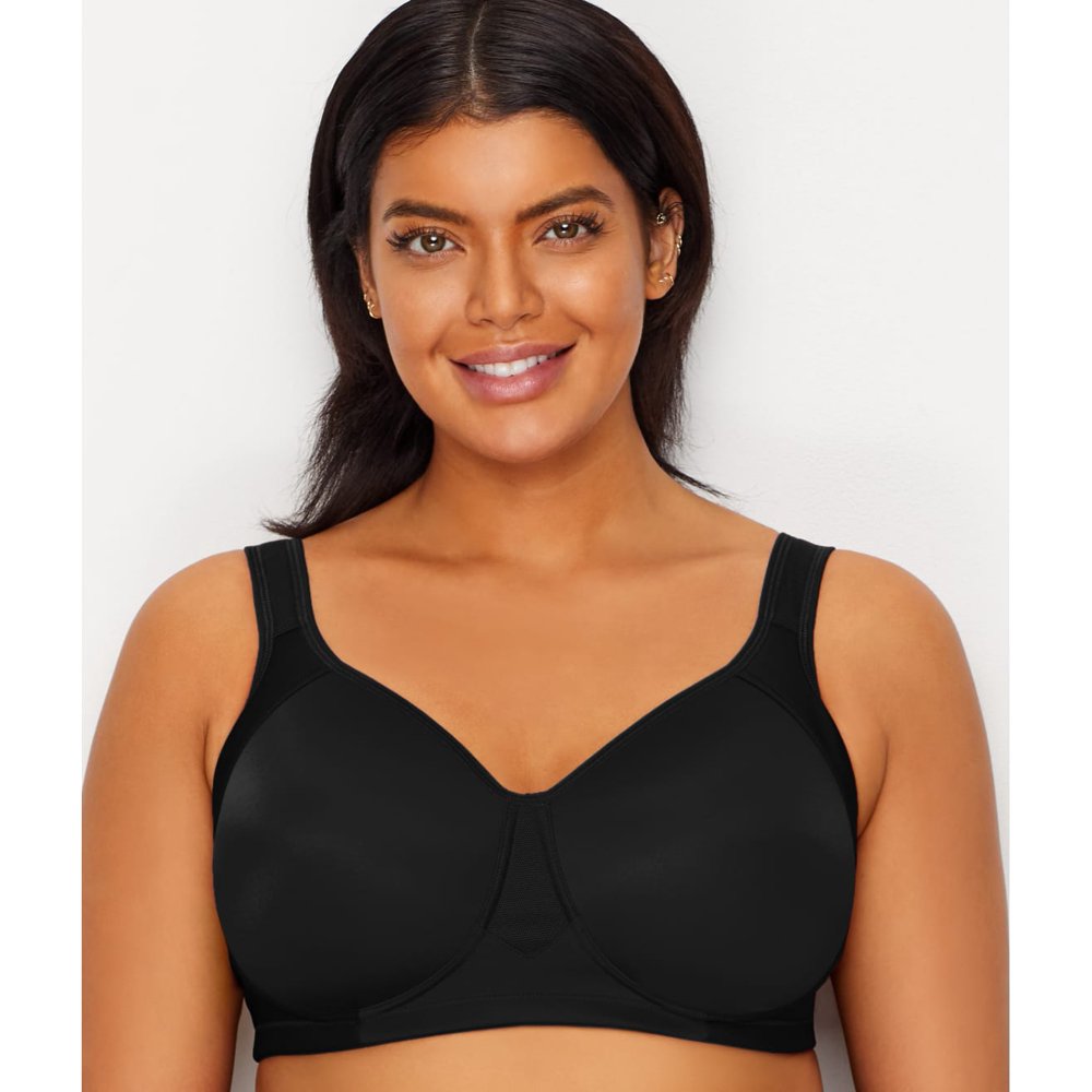 Vanity Fair VANITY FAIR Black Full Figure Wirefree Sports Bra, US 42C