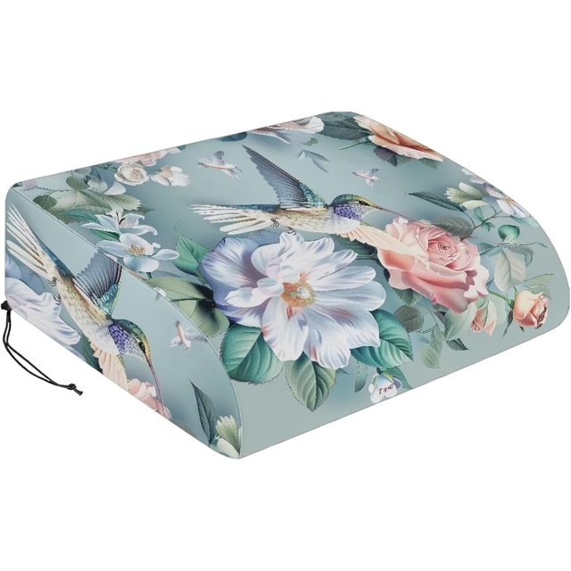 Housse de Climatiseur pour Véhicule Récréatif Roses Pivoines Housses de Climatisation pour Toit de Véhicule Récréatif Accessoires de Camping Respirants Protection des Pièces de Véhicule Récréatif