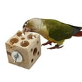 thumbnail image 5 of QBLEEV Bird Wooden Block Chewing Toy，Parrot Tabletop Puzzle Foraging Training Toys，Small Animals Shredding Biting Wood Teething Toy for Hamster Guinea Pig Parakeets Cockatiels Conures African Grey, 5 of 6