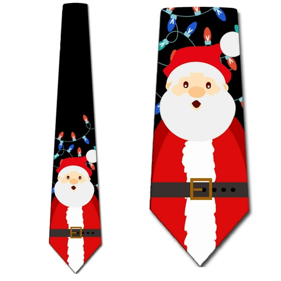 Christmas Ties Mens Santa Clause Necktie Holiday Tie by Three Rooker